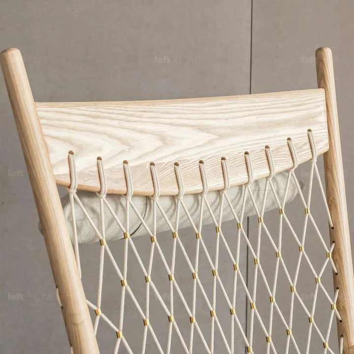 Japandi rope woven rocking chair hans wegner environmental situation.