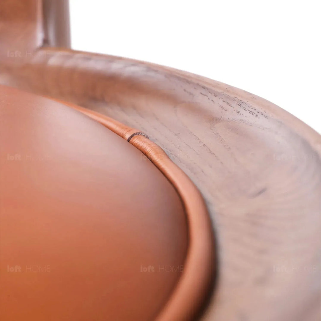 Japandi wood dining chair hero detail 1.