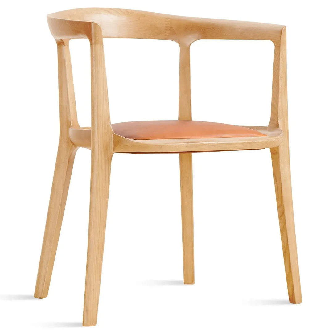 Japandi wood dining chair hero detail 2.