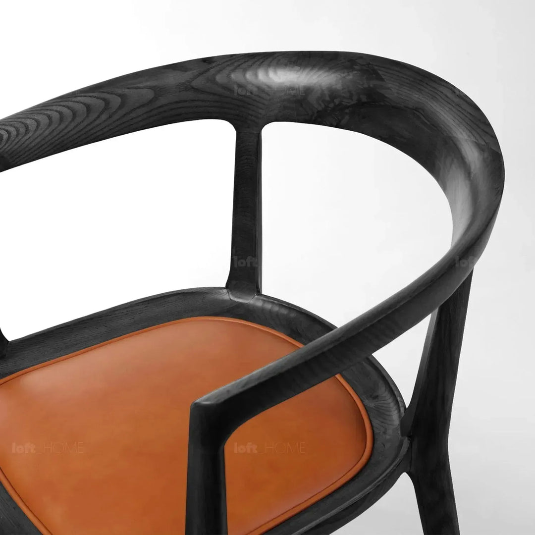 Japandi wood dining chair hero detail 14.