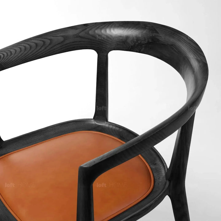 Japandi wood dining chair hero detail 14.