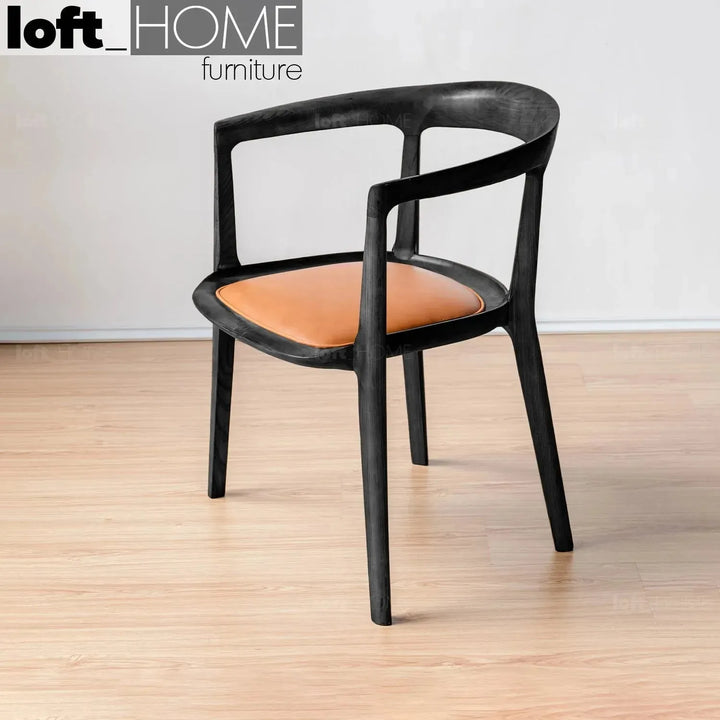 Japandi wood dining chair hero detail 11.