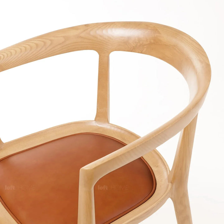 Japandi wood dining chair hero detail 6.