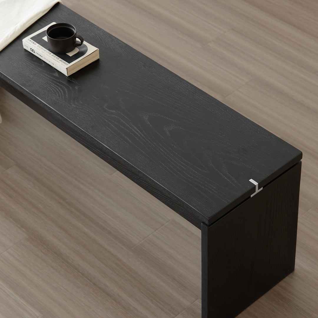 Minimalist ash wood dining bench black oslo environmental situation.