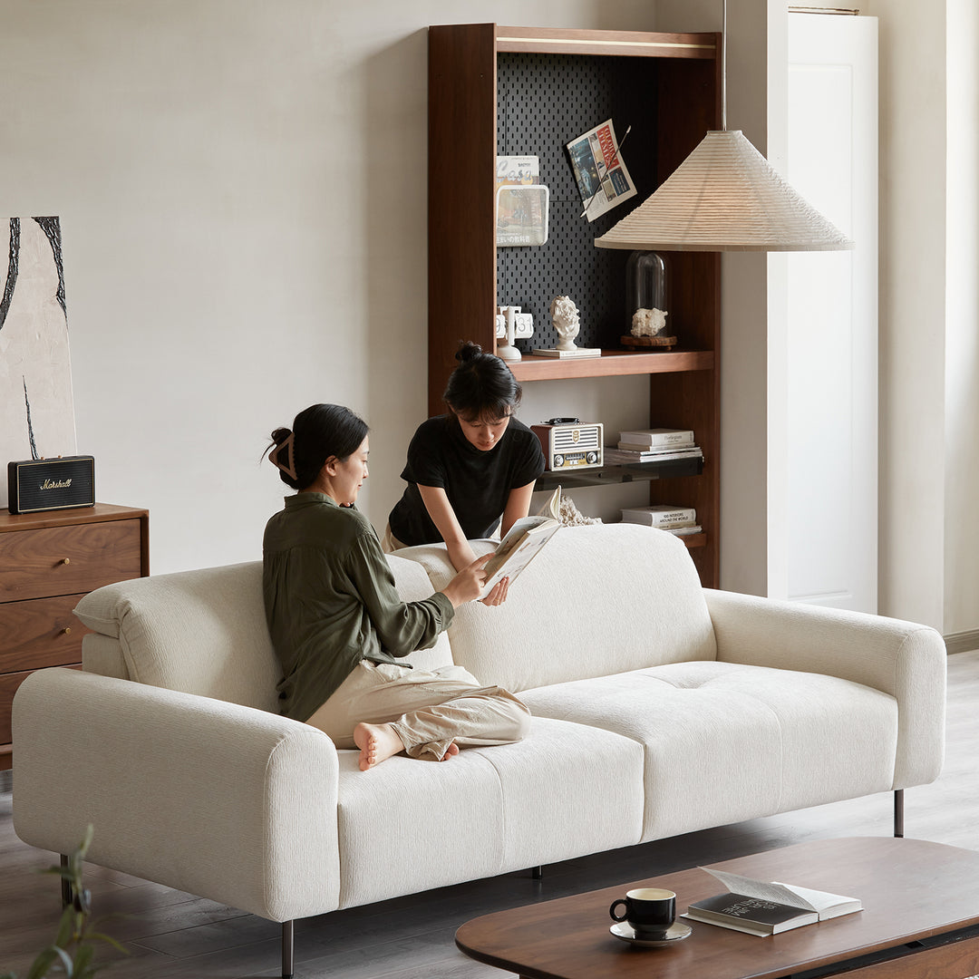 Minimalist chenille velvet fabric 4 seater sofa drift size charts.