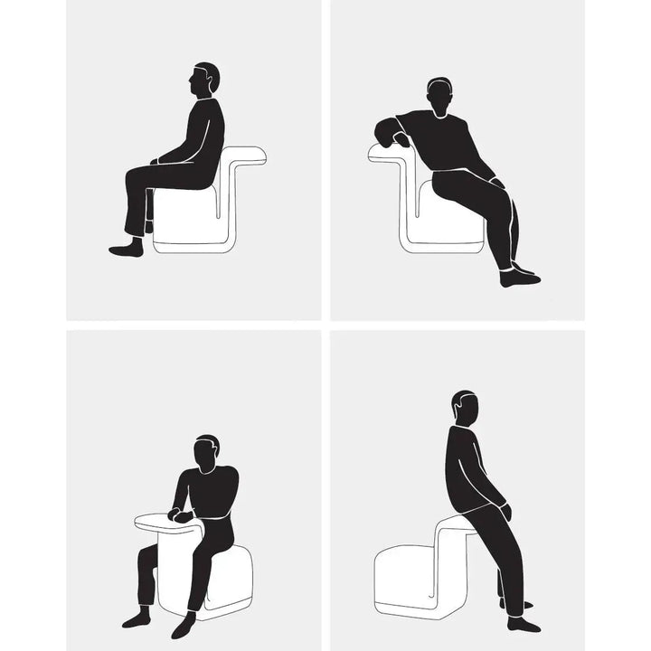 Contemporary fabric ottoman pipe environmental situation.