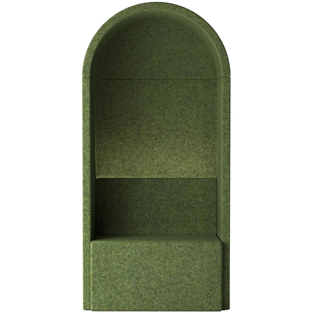 Contemporary fabric 1 seater sofa roma in white background.