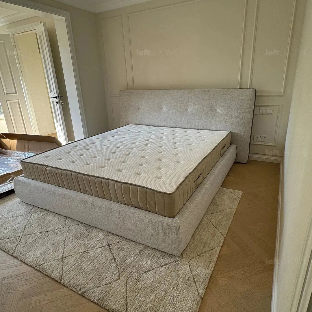 Minimalist fabric bed charles detail 6.