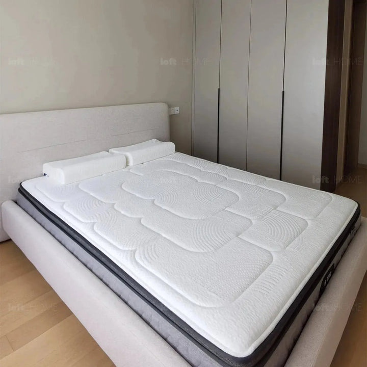 Minimalist fabric bed hel detail 3.