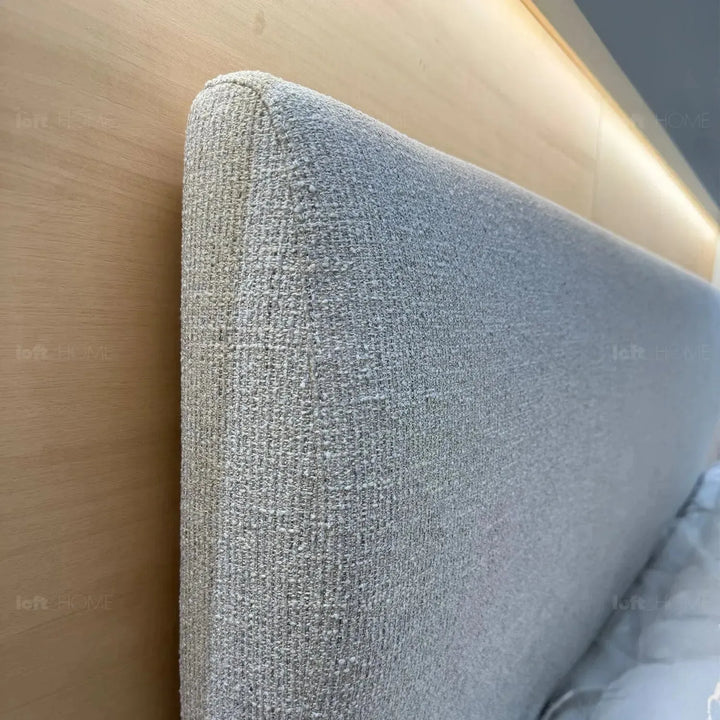 Minimalist fabric bed nor detail 5.