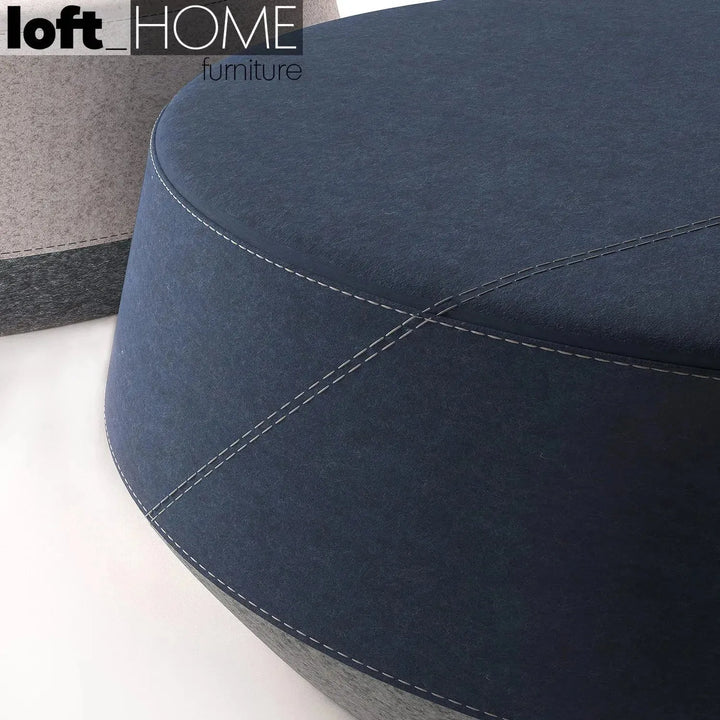 Modern fabric coffee table buono material variants.