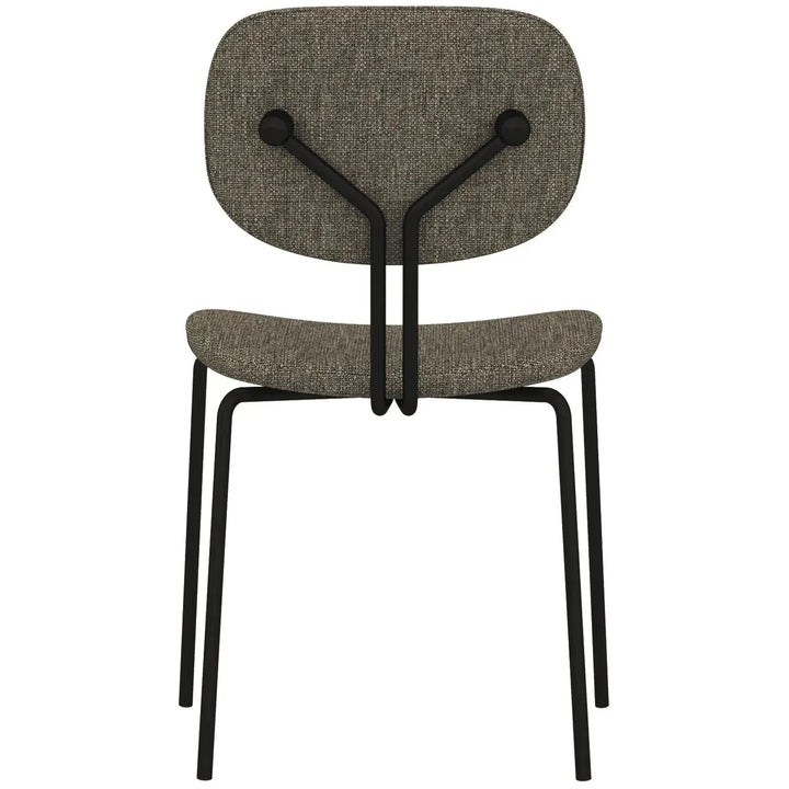 Industrial fabric dining chair et situational feels.