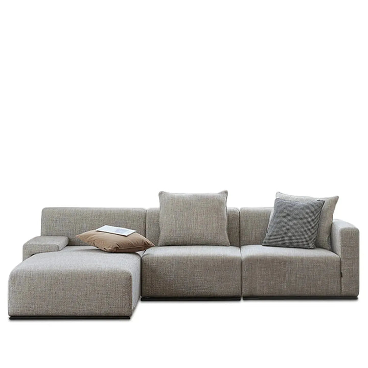 Minimalist fabric l shape sectional sofa nemo 2+l detail 1.