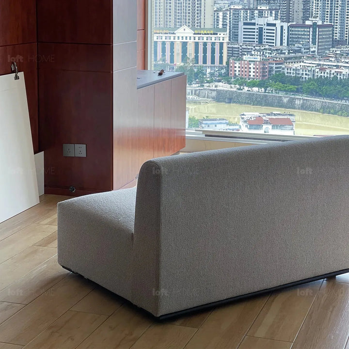 Minimalist fabric l shape sectional sofa nemo 2+l in details.