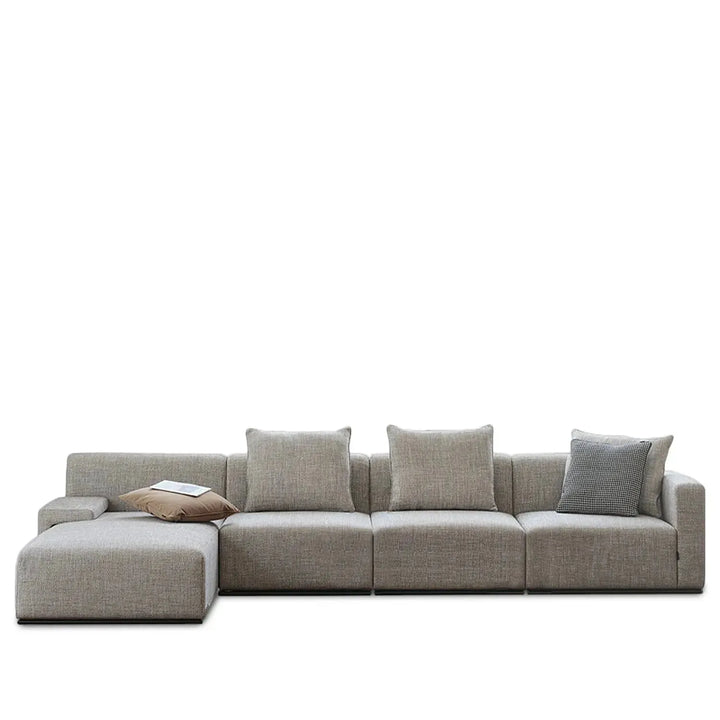 Minimalist fabric l shape sectional sofa nemo 3+l detail 1.