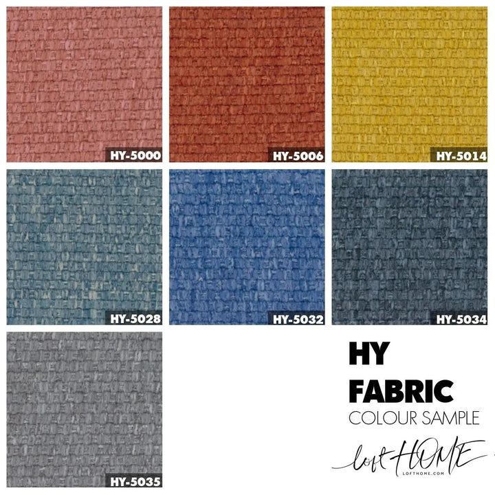 Scandinavian fabric ottoman sys color swatches.
