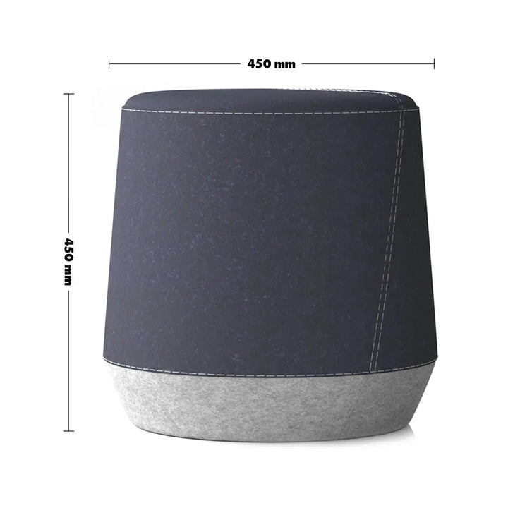 Modern fabric ottoman buono size charts.