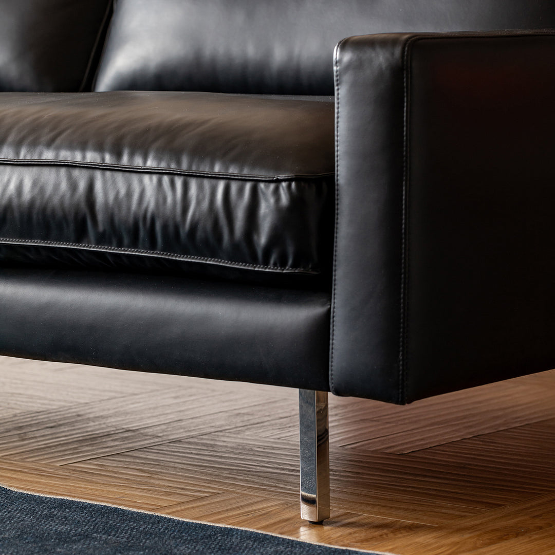 Minimalist Microfiber Leather 1 seater sofa unique material variants.