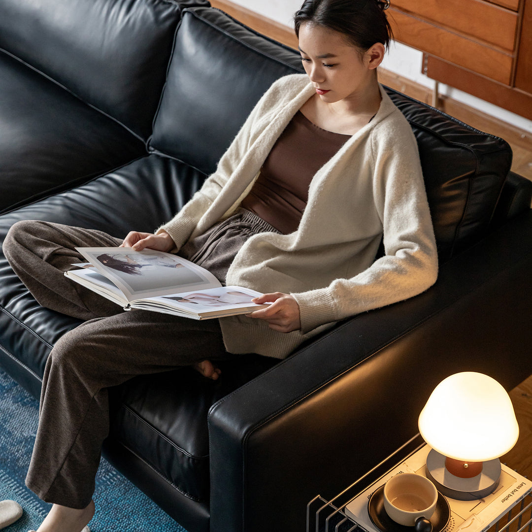 Minimalist Microfiber Leather 2 Seater Sofa UNIQUE