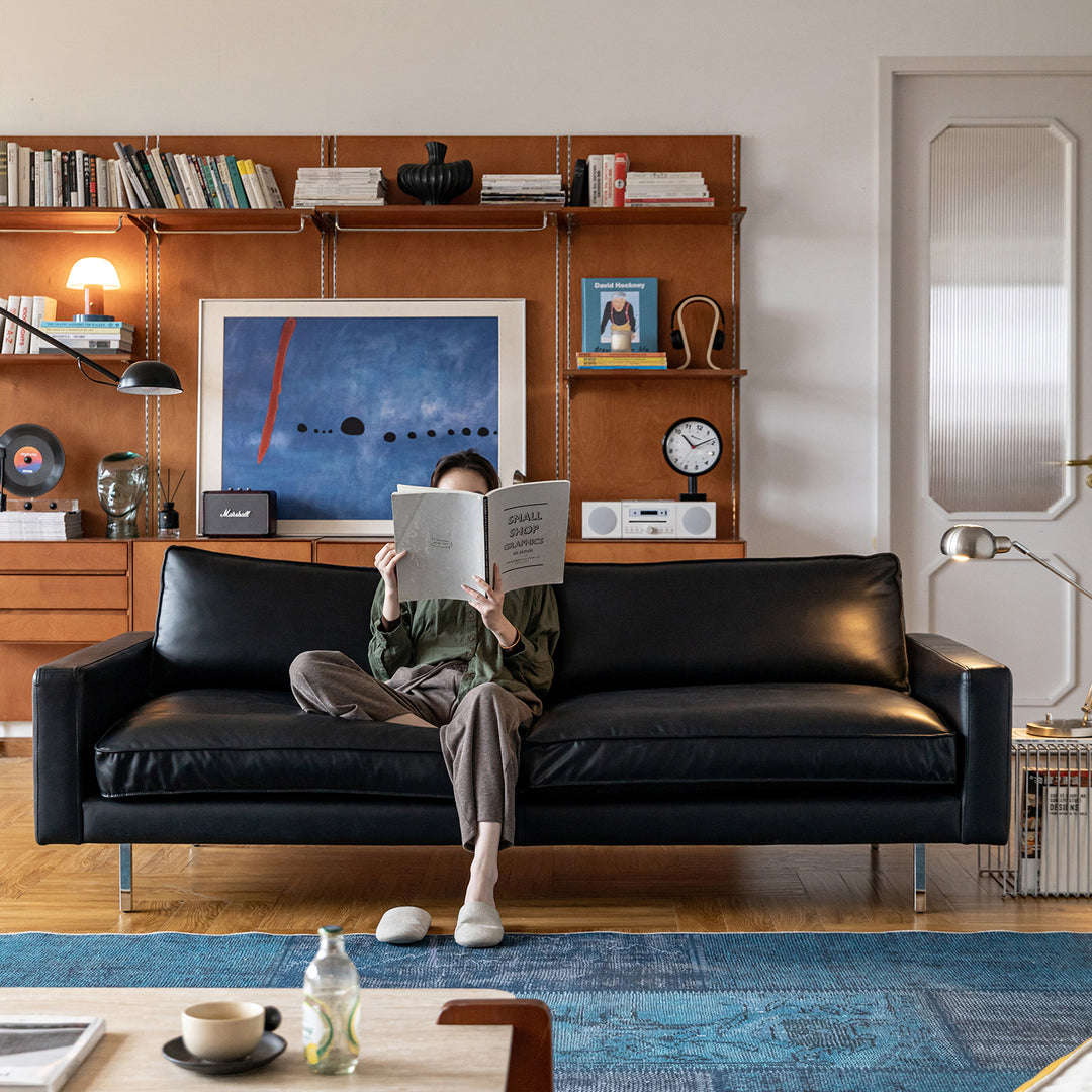 Minimalist Microfiber Leather 3 Seater Sofa UNIQUE