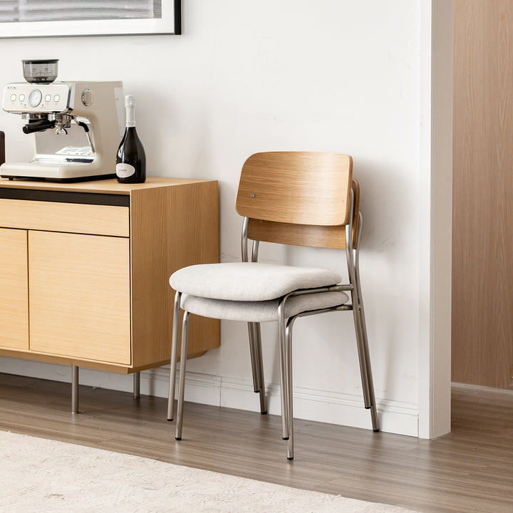 Minimalist ash wood veneer cotton fabric dining chair aeri size charts.