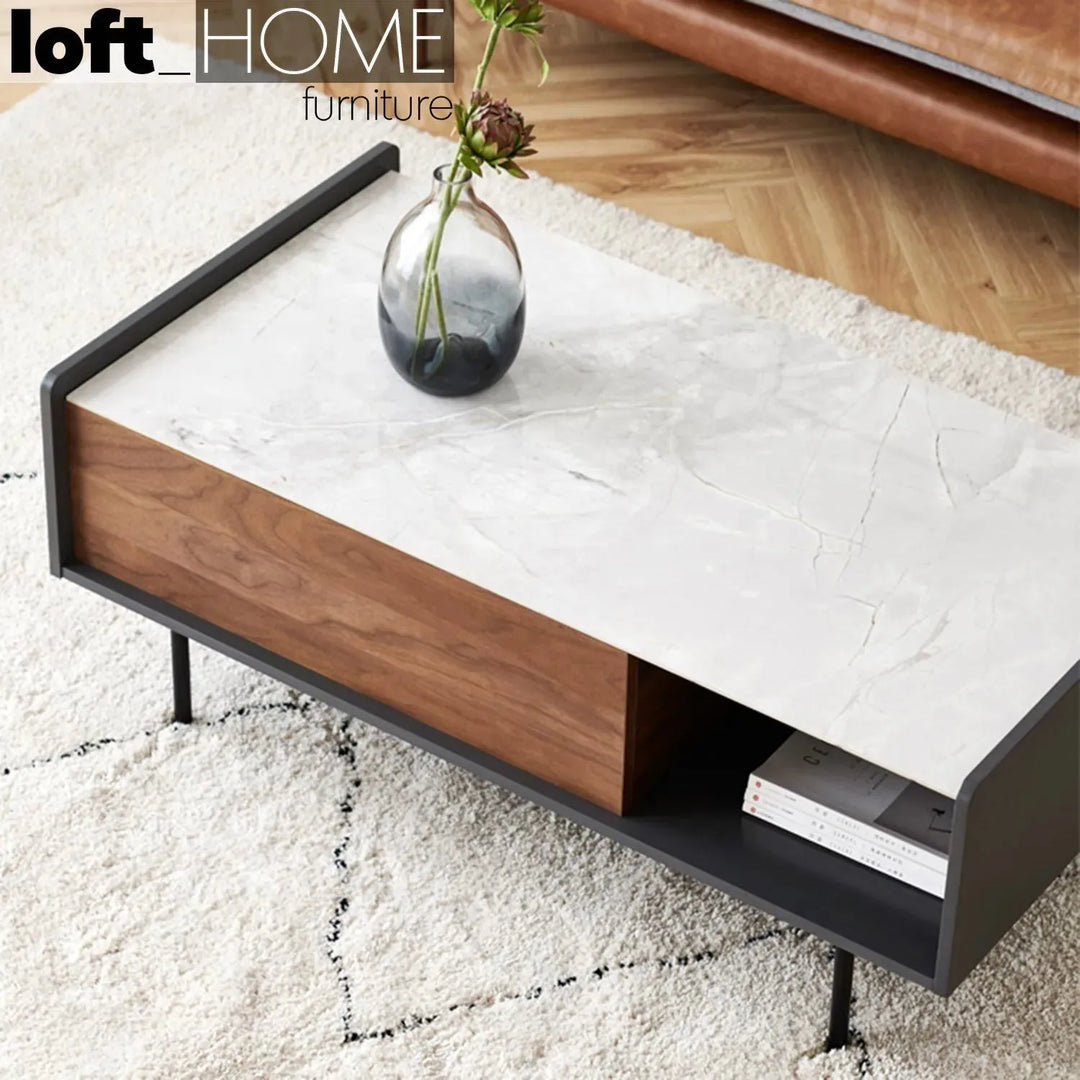 Modern ceramic coffee table alvin material variants.