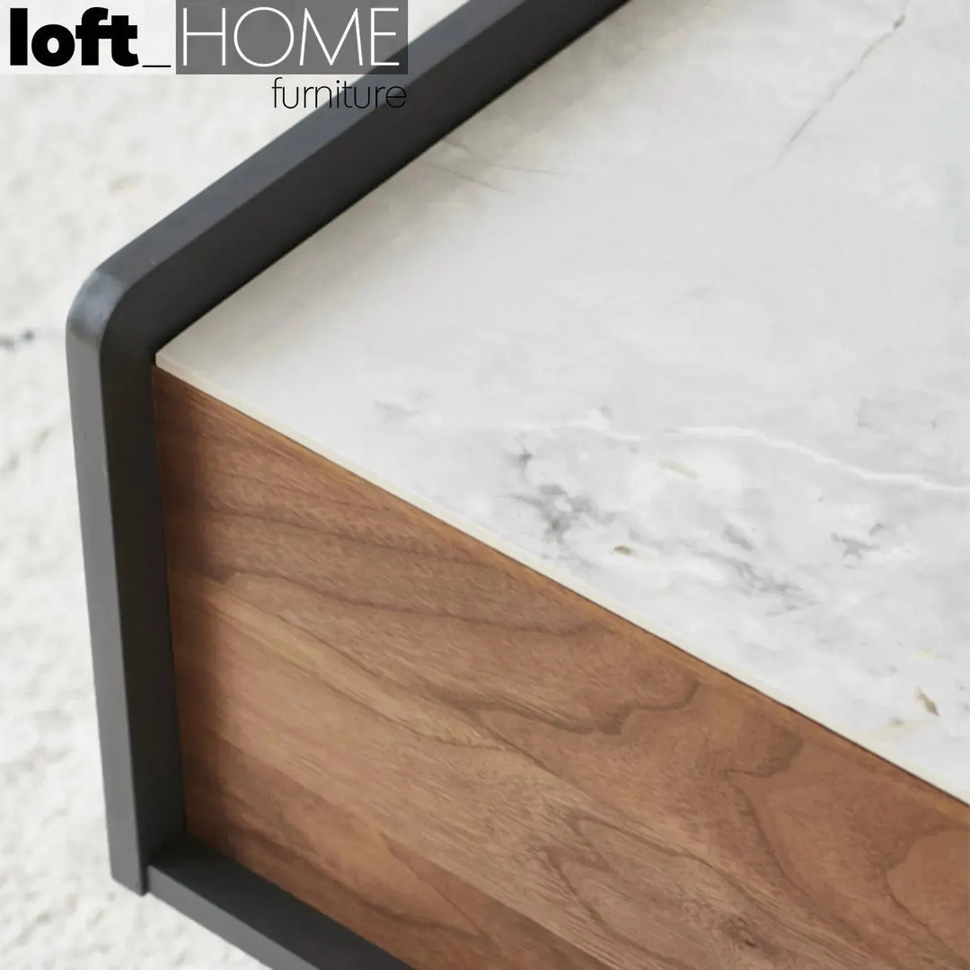 Modern ceramic coffee table alvin in still life.