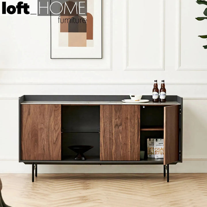 Modern ceramic side cabinet alvin material variants.