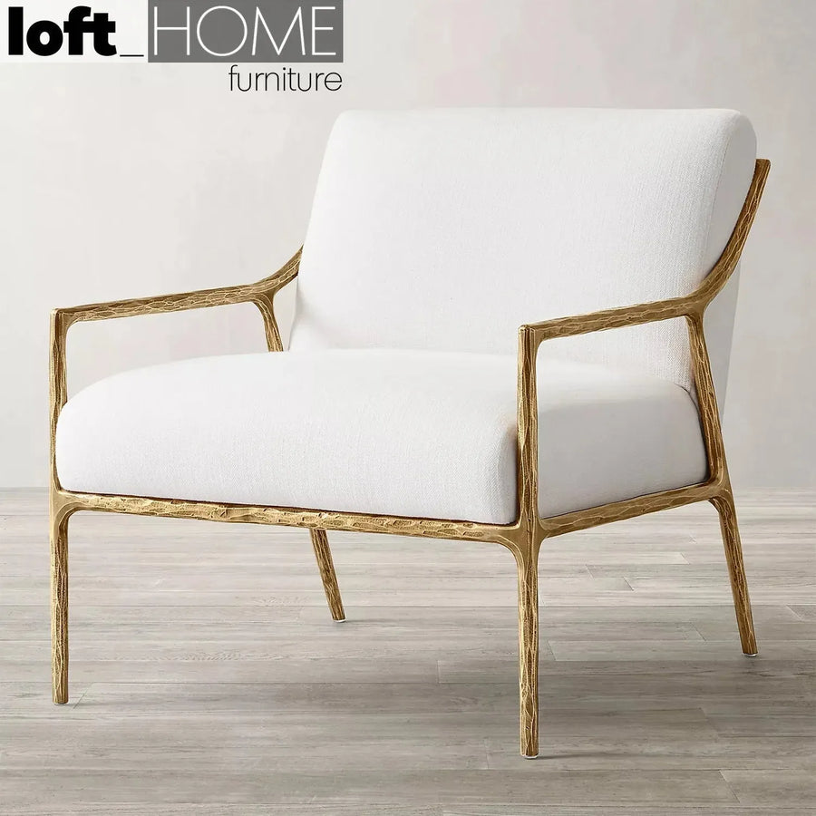 Industrial fabric 1 seater sofa thaddeus slope primary product view.