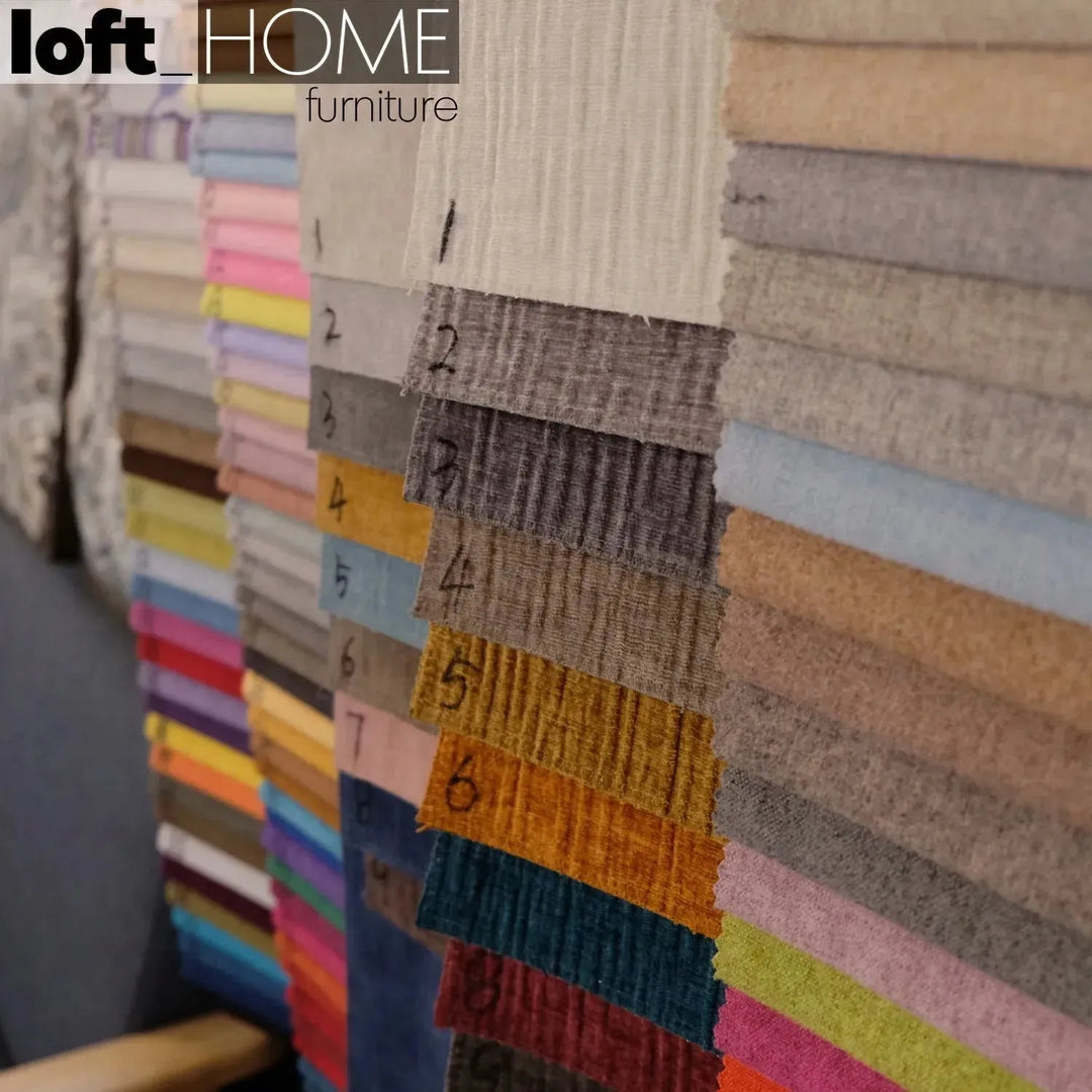 Modern fabric 1 seater sofa william in real life style.