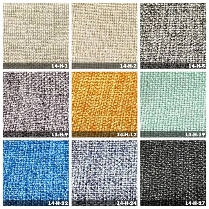 Scandinavian fabric 3 seater sofa henri color swatches.