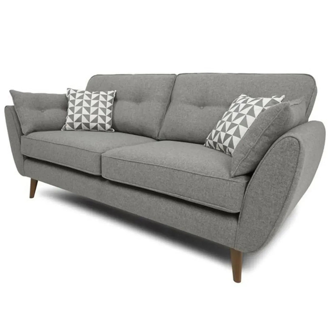 Scandinavian fabric 3 seater sofa henri in still life.