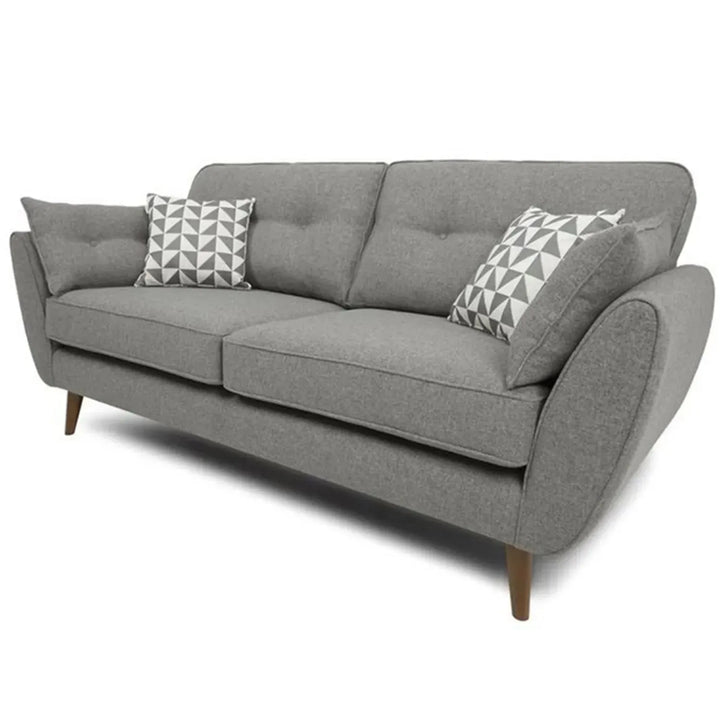 Scandinavian fabric 3 seater sofa henri in still life.