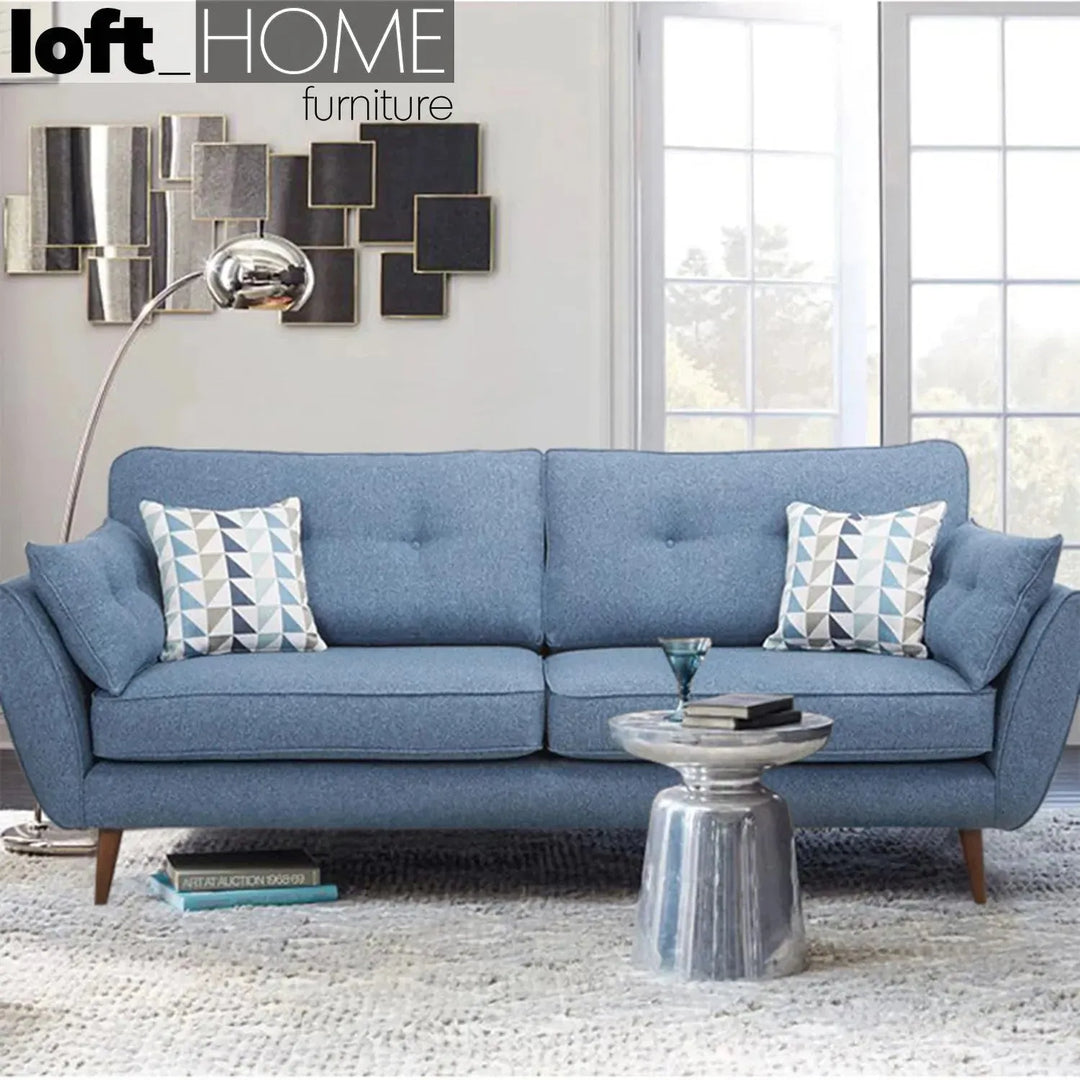 Scandinavian fabric 3 seater sofa henri conceptual design.