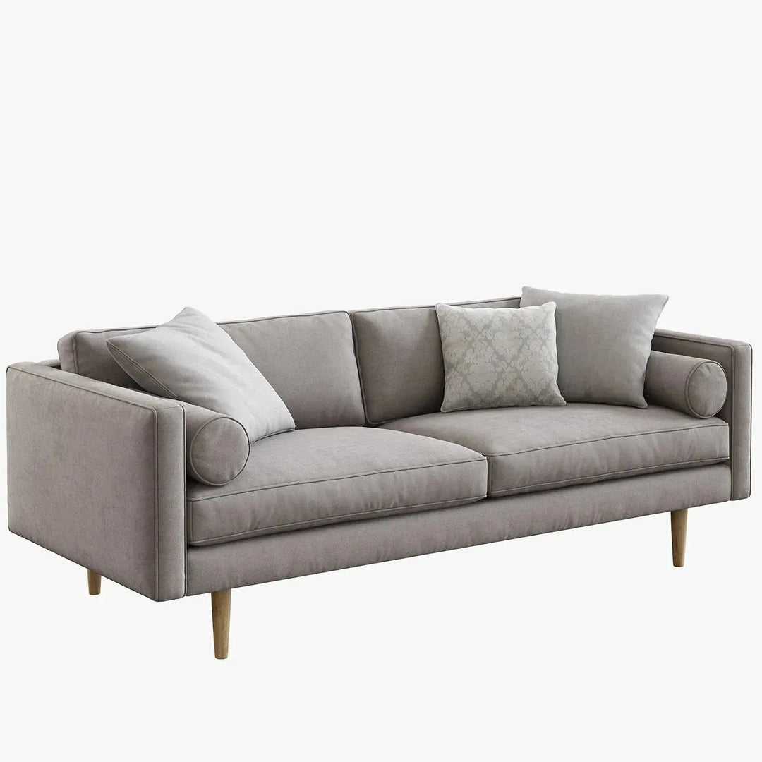 Scandinavian fabric 3 seater sofa monroe with context.