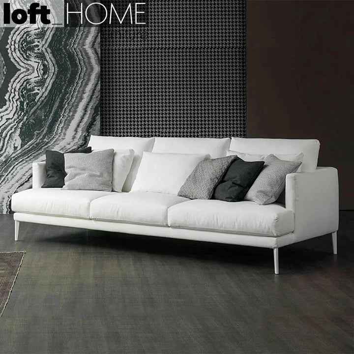 Modern fabric 3 seater sofa william with context.