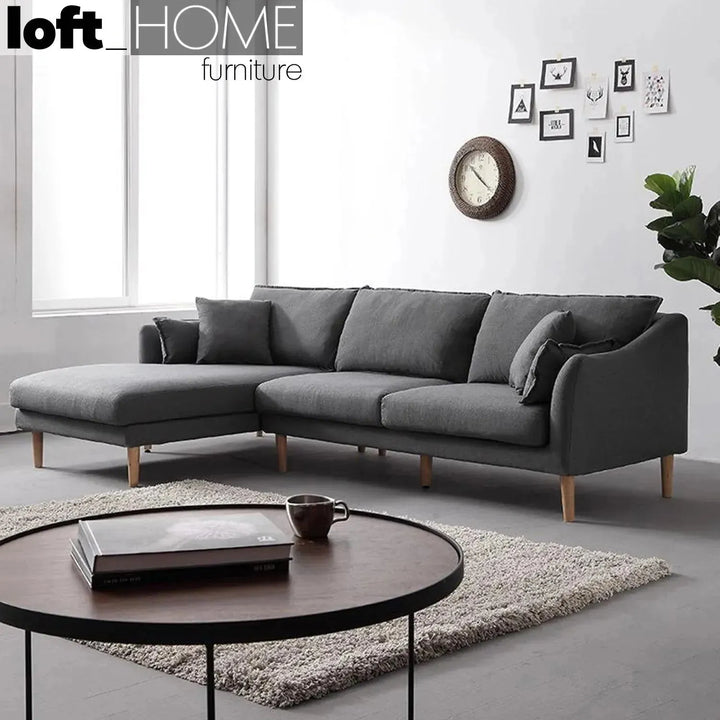 Scandinavian fabric l shape sectional sofa cammy 2+l with context.