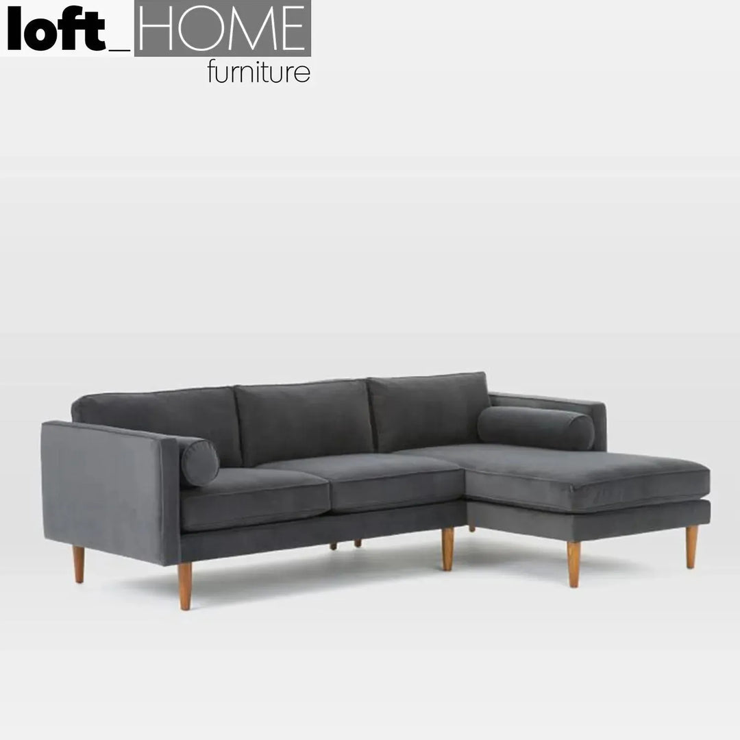 Scandinavian fabric l shape sectional sofa monroe 2+l conceptual design.