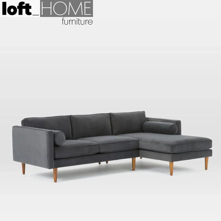 Scandinavian fabric l shape sectional sofa monroe 2+l conceptual design.