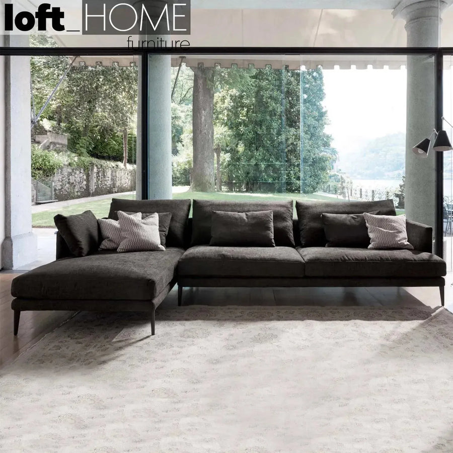 Modern fabric l shape sectional sofa william 3+l primary product view.