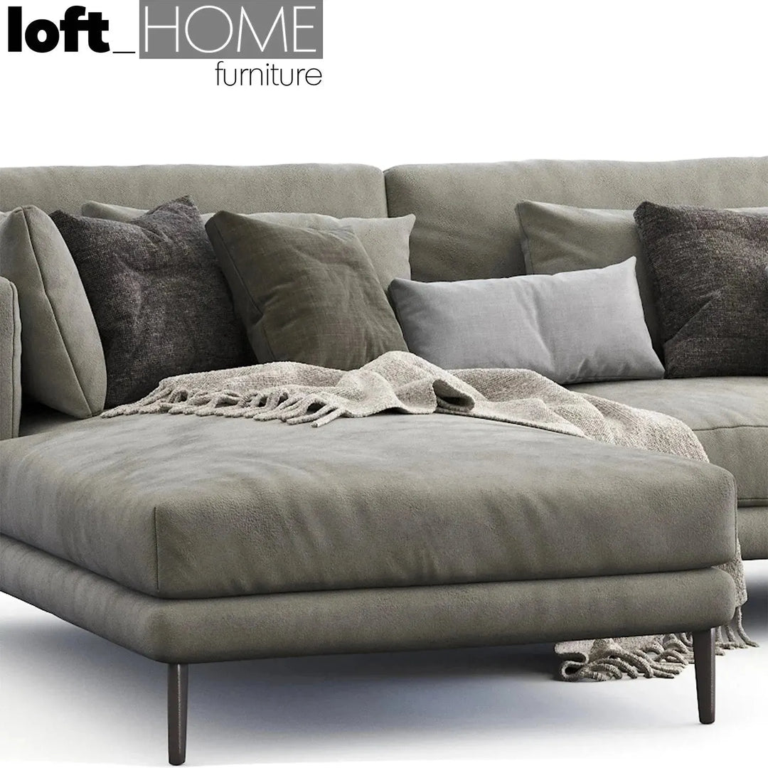 Modern fabric l shape sectional sofa william 3+l layered structure.