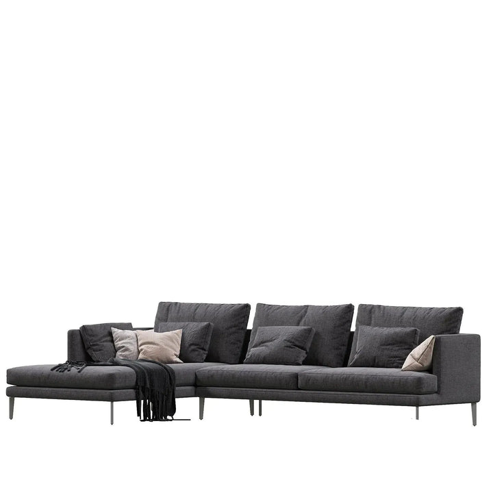 Modern fabric l shape sectional sofa william 3+l in details.