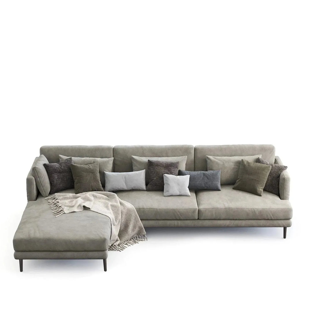 Modern fabric l shape sectional sofa william 2+l conceptual design.