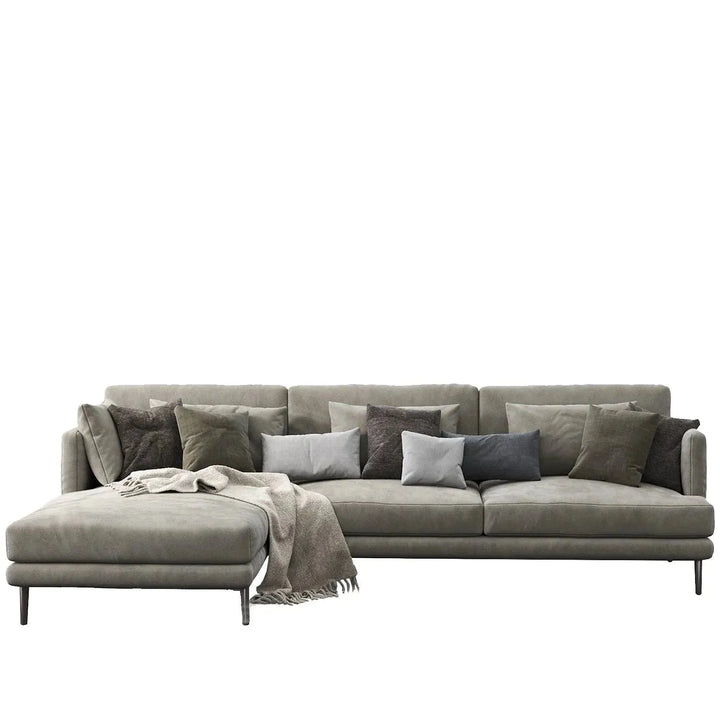 Modern fabric l shape sectional sofa william 2+l layered structure.