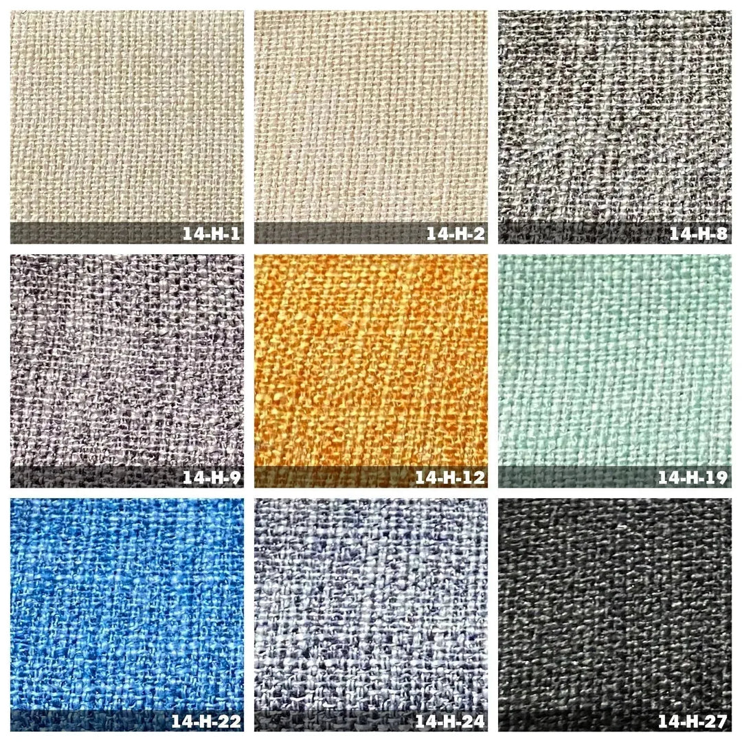 Scandinavian fabric ottoman henri color swatches.