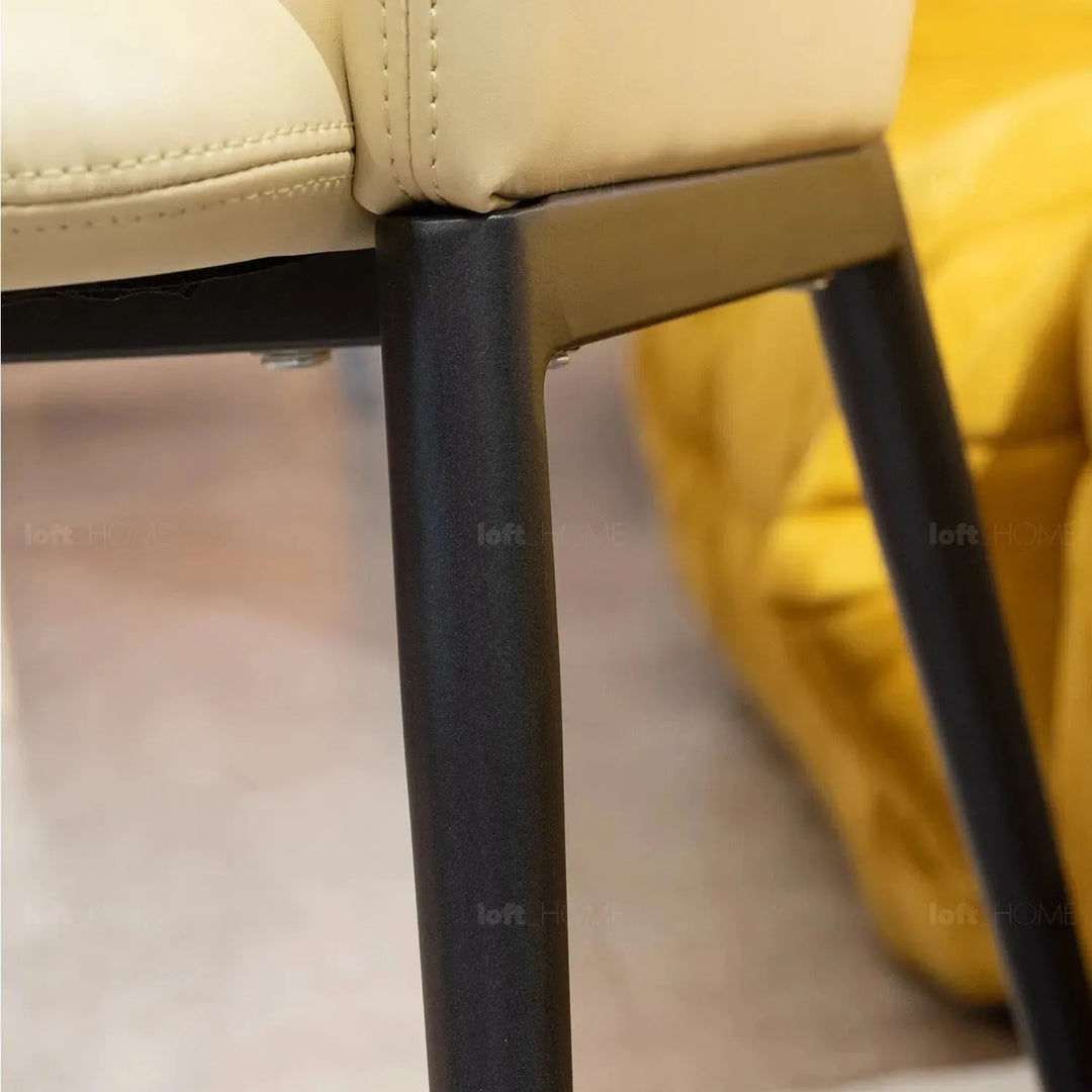 Modern fabric and leather dining chair metal man n17 environmental situation.