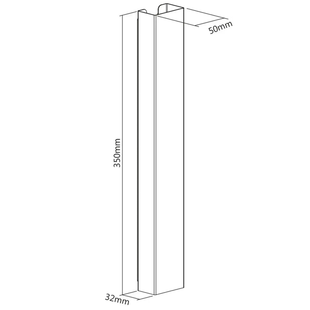 Modern metal magnetic cable management channel size charts.