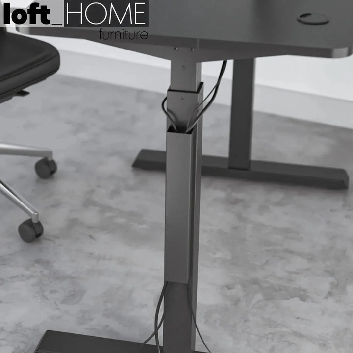 Modern metal magnetic cable management channel in real life style.