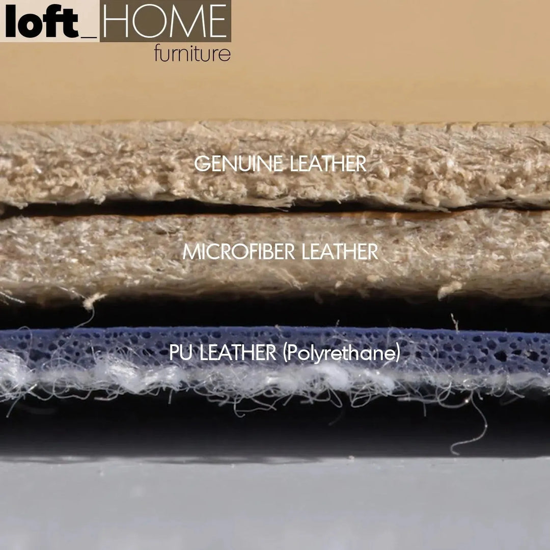 Modern microfiber leather bed besley material variants.