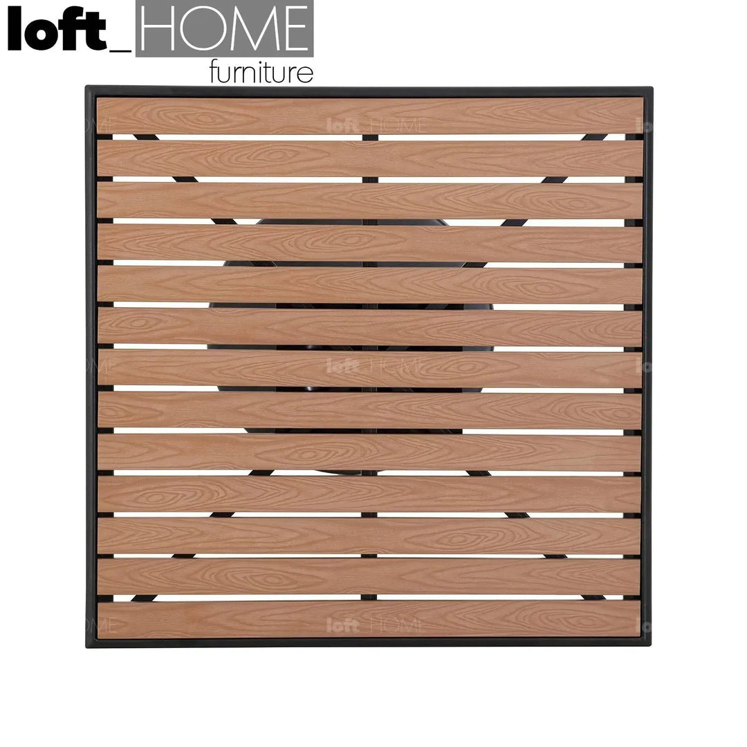 Industrial outdoor dining table bliss in real life style.